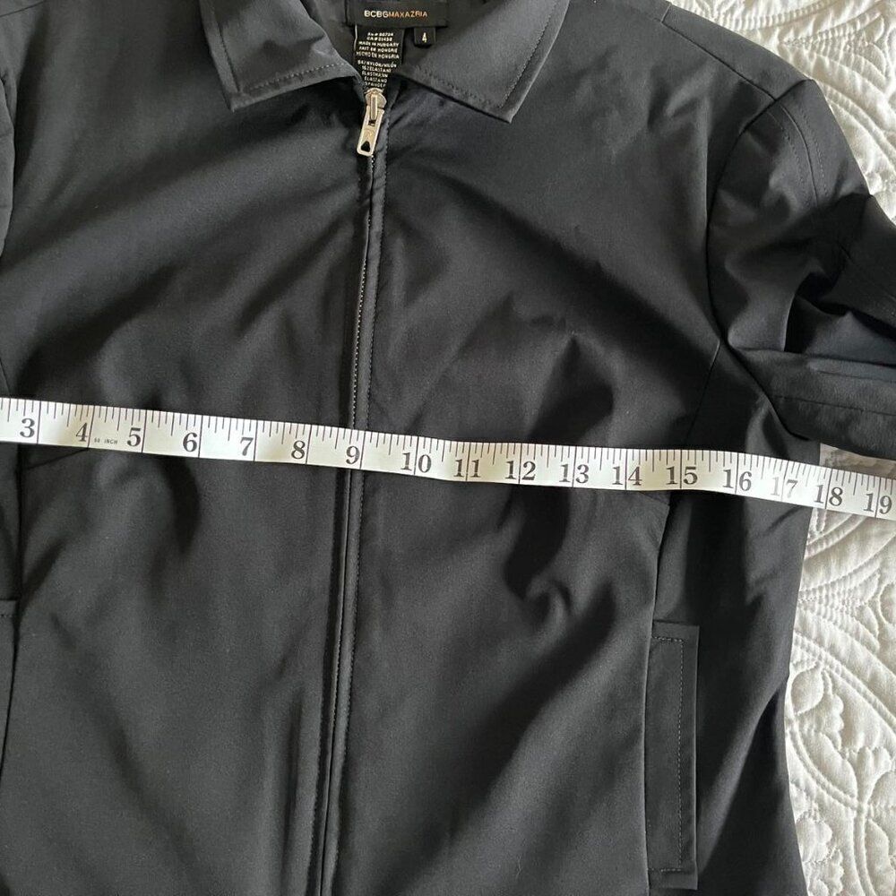 BCBGMaxAzria black front zipper long sleeve women's jacket size 4 - Picture 13 of 16